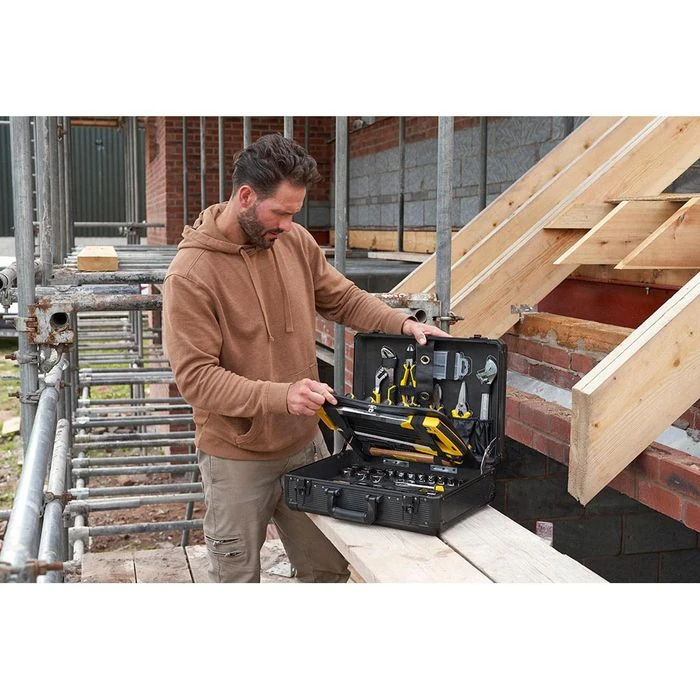 Stanley Werkzeugkoffer STMT98109-1, 142-teilig, Im Aluminium Klappkoffer 5 Stanley Werkzeugkoffer STMT98109-1, 142-teilig, Im Aluminium Klappkoffer – Bild 5