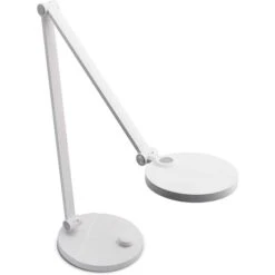 FeinTech Schreibtischlampe LTL00120 LED, Dimmbar, Standfuß, Weiß -Böttcher Ag f046f1ff62e5f1f8ace50ed82721e18504041507 schreibtischlampe feintech ltl00120 led