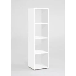 FMD-Möbel Bücherregal Mega 4, 248-004, Weiß, Aus Holz, 36,5 X 138,5 X 33cm, 4 Fächer -Böttcher Ag f68b8c835146e2eb749d255038ea567b209ecf96 buecherregal fmd moebel mega 4 248 004 weiss