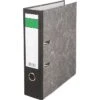 Böttcher-AG Ordner, A4, Breit, 80mm, Karton, Schwarz, Wolkenmarmor