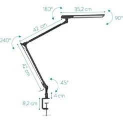 Navaris Schreibtischlampe LED, Tischklemme, Dimmbar, Schwarz 13 Navaris Schreibtischlampe LED, Tischklemme, Dimmbar, Schwarz -Böttcher Ag ffd8bc3c7b9e17ff6709cb9631e34afcb6e7be29 schreibtischlampe navaris led